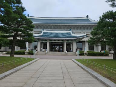 正面から