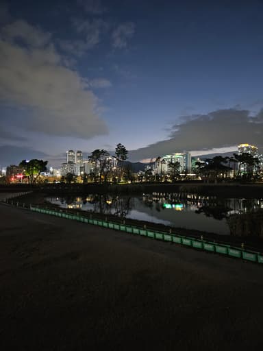 真っ暗な公園