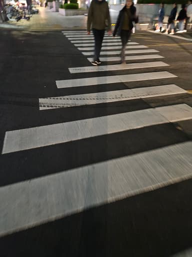 ずれた横断歩道