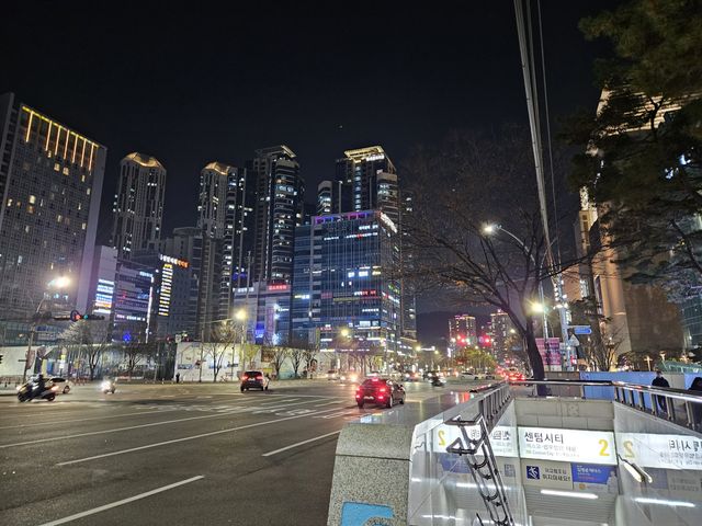 센텀시티역の前